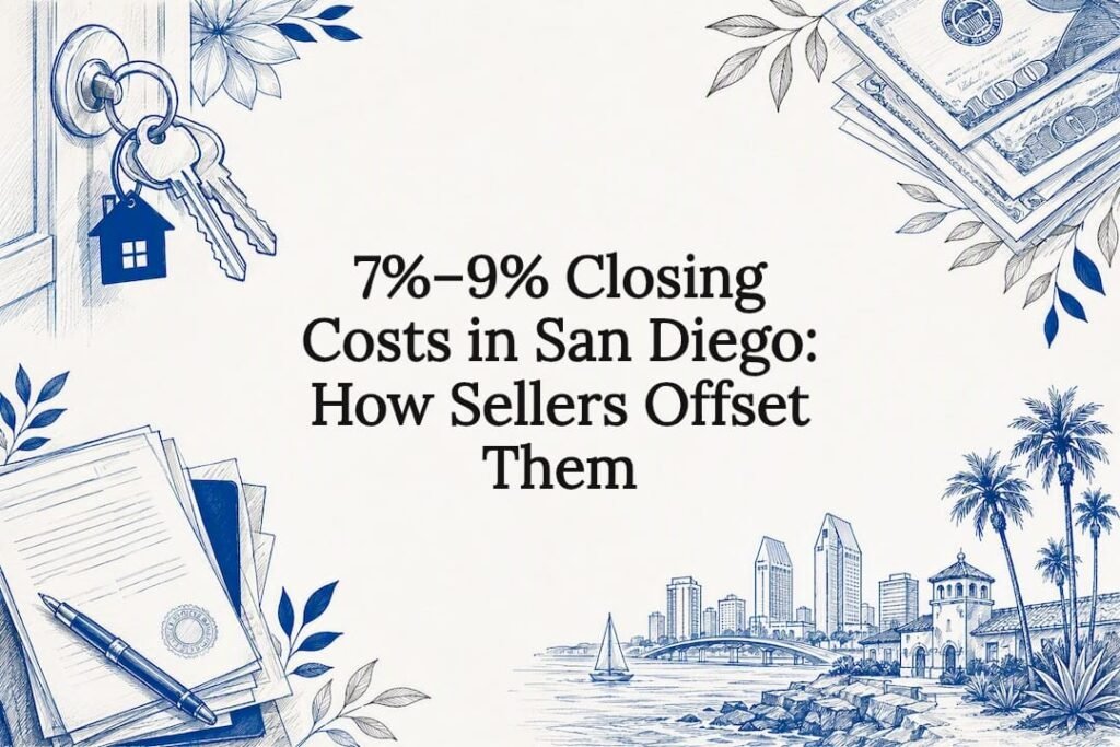Decorative title card illustration for closing costs article