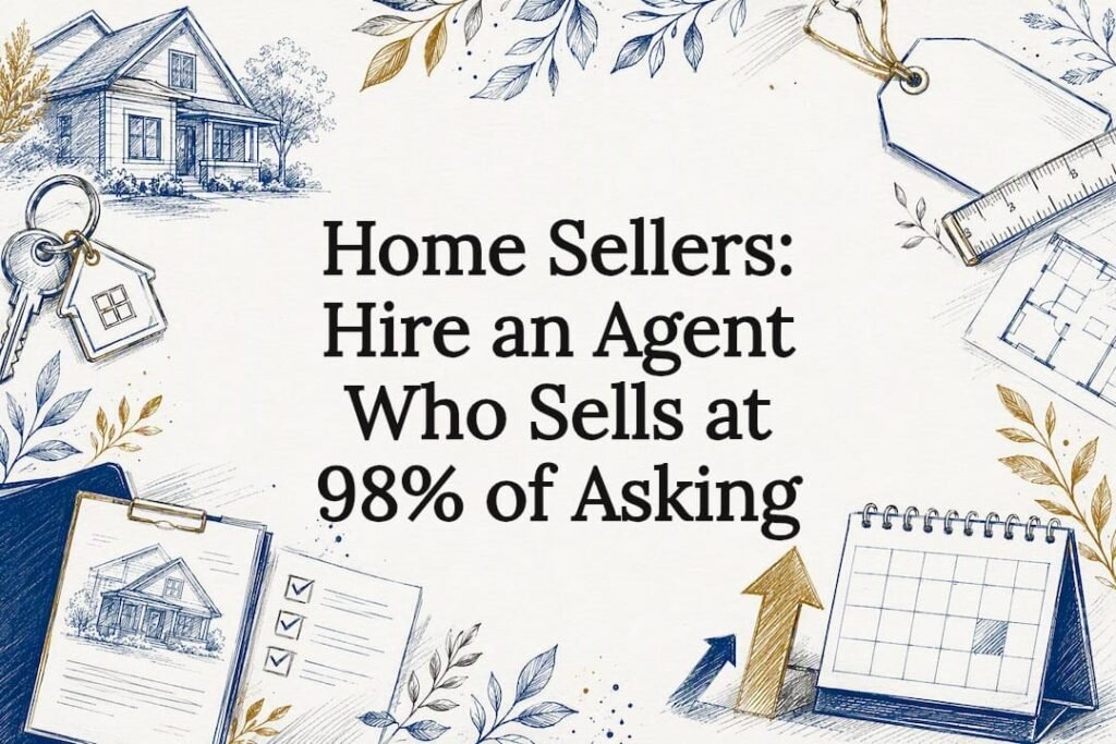 Decorative real estate selling title card