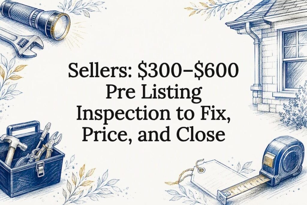 Pre-listing inspection title card illustration