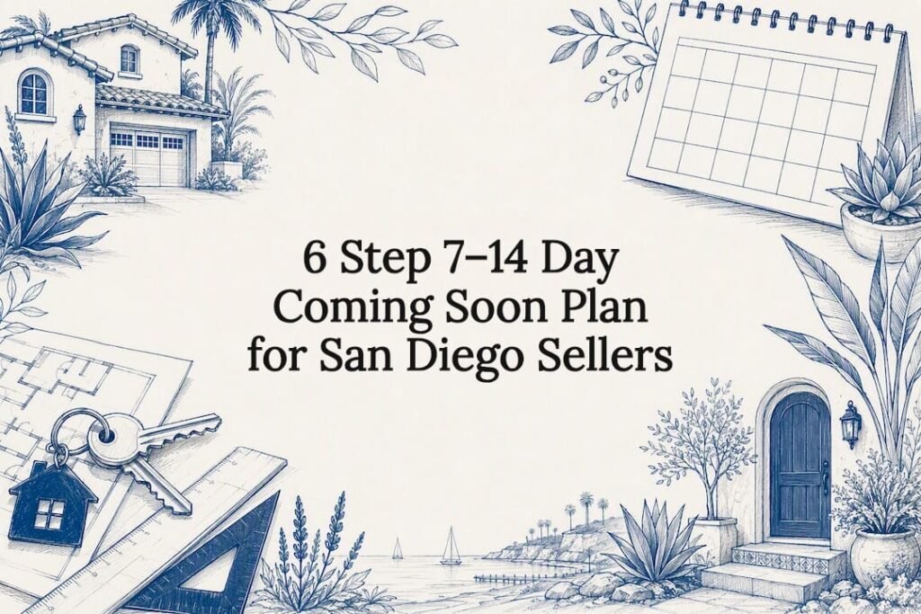 Decorative coming soon selling plan title card