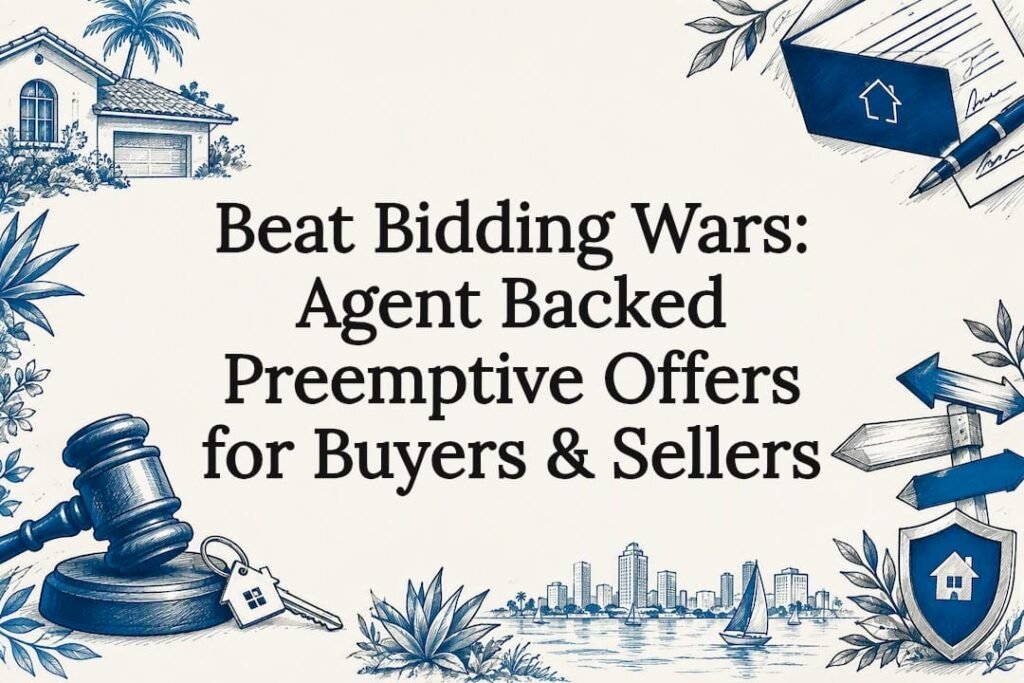 Decorative preemptive offer title card