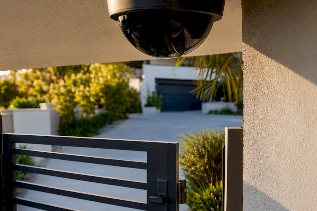 Exterior camera watching a home entry