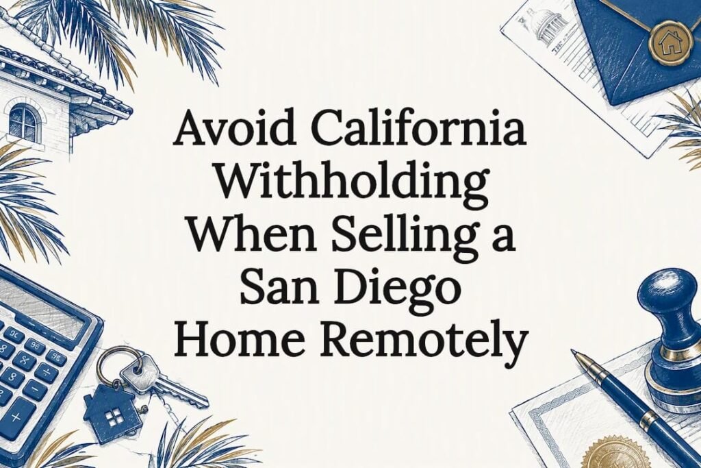 Decorative remote home sale title card