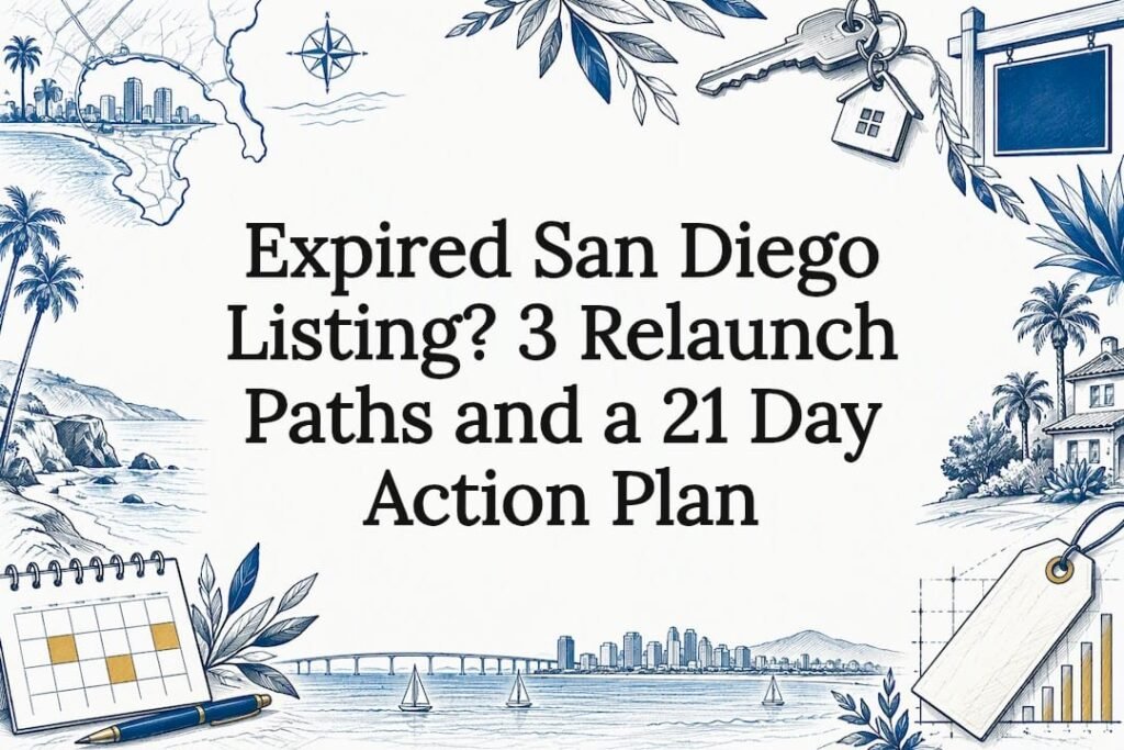 Expired listing relaunch title card
