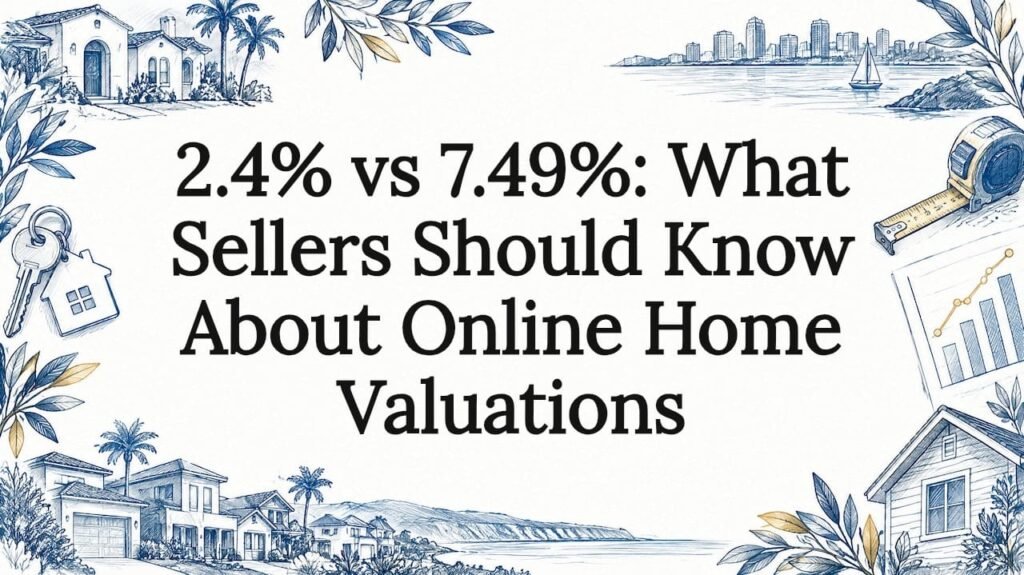 Sketches of homes and valuation tools