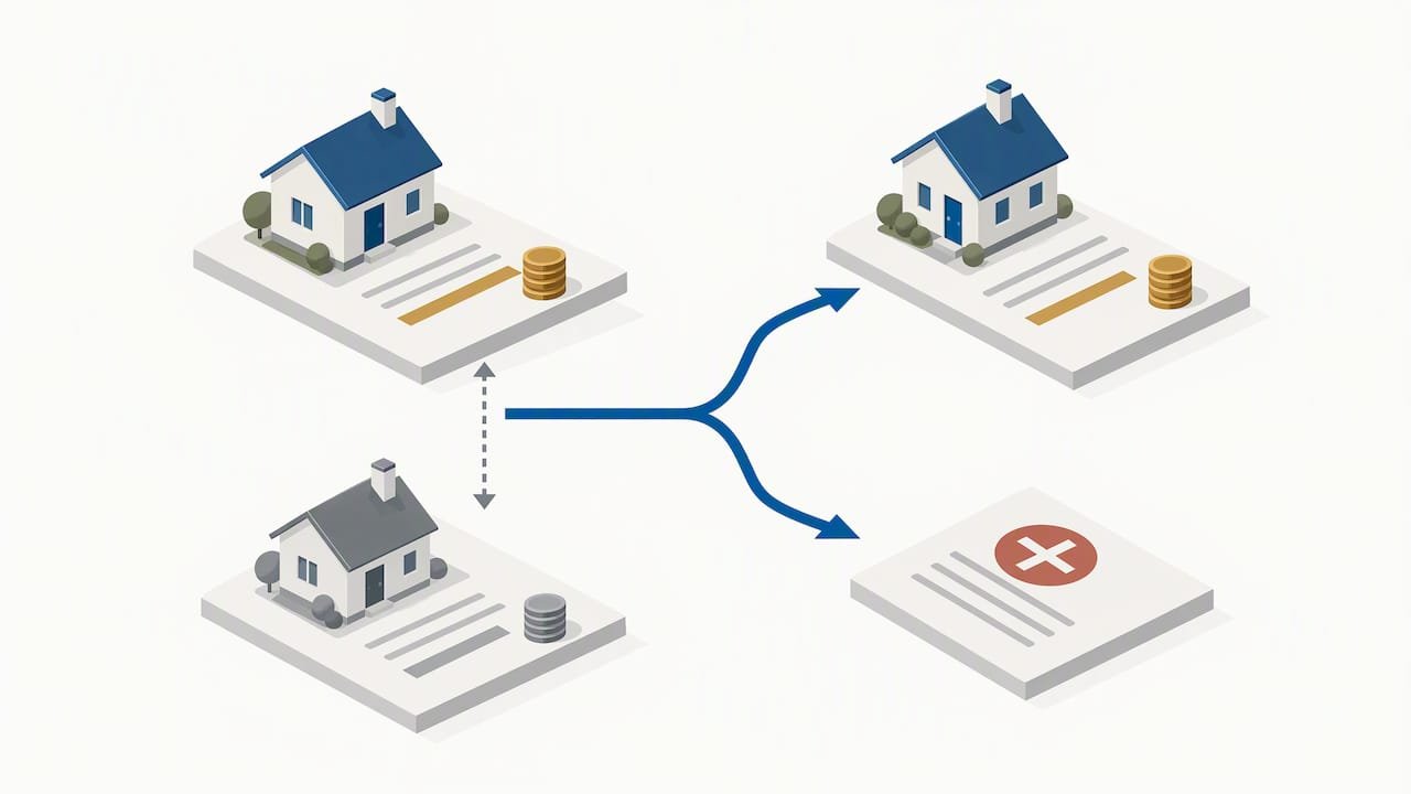 Low appraisal gap with two seller response paths